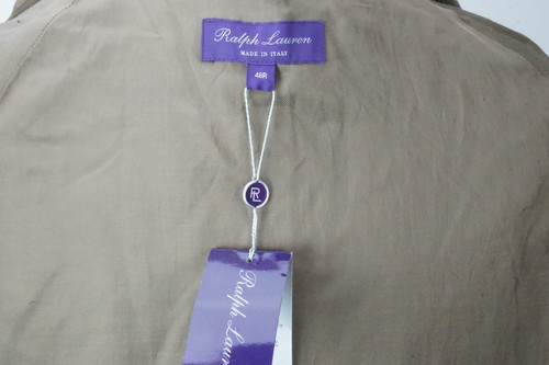 Ralph Lauren Purple Label RLPL Brown Wool Belted Trench Overcoat 46R NEW Tags - Picture 7 of 8