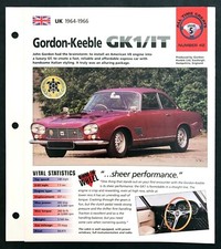 1964 GORDON KEEBLE GK1 IT COUPE UNIQUE IMP BROCHURE