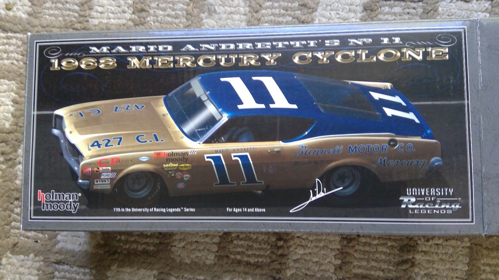 University of Racing Mario Andretti's 11 1968 Mercury Cyclone (Cargraphed) University of Racing Mario Andretti's 11 1968 Mercury Cyclone (Cargraphed)