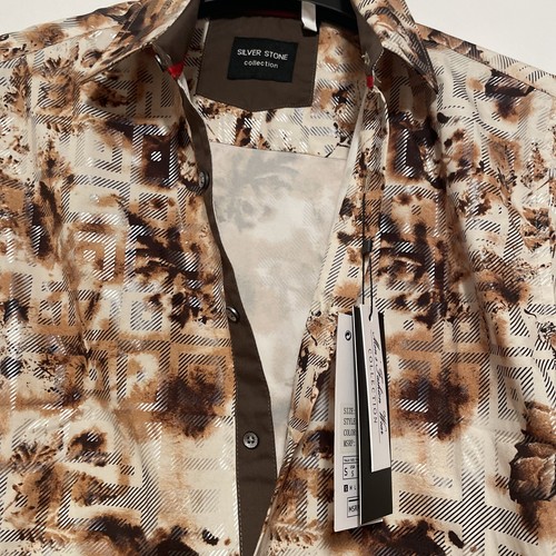 Silver Stone Collection Dress Shirt Men’s Small Modern Fit Wear Collection NWT - Picture 4 of 17