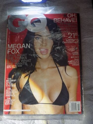 MEGAN FOX GQ Magazine 2008 NEW SEALED in Original Plastic Bag - Picture 2 of 7