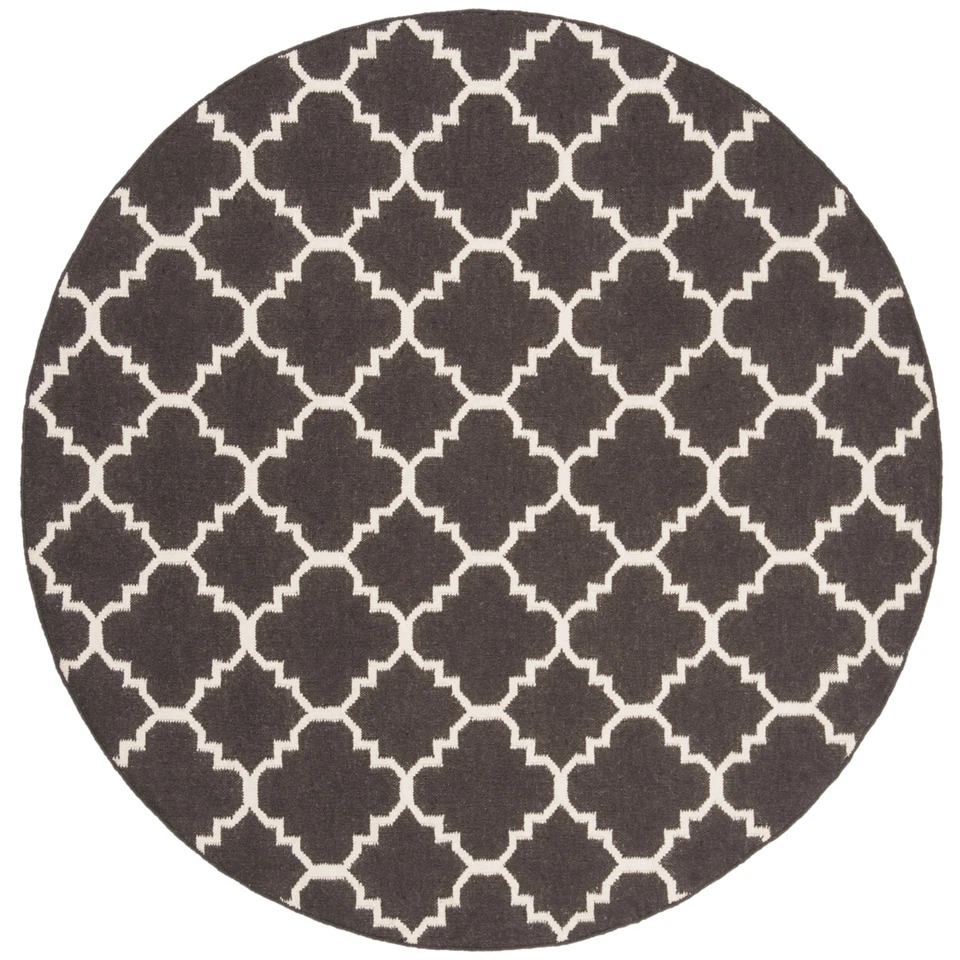 SAFAVIEH Dhurries DHU554C Handwoven Brown / Ivory Rug - Image 4 of 4