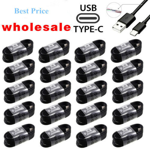 Lote de cable USB-C tipo C cable de carga rápida para Samsung Galaxy S8 S9 Plus Note 8 9 - Imagen 1 de 12