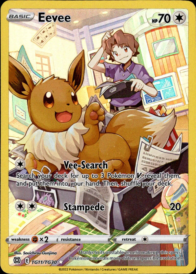 Pokemon - Eevee - TG11/TG30 - Brilliant Stars - NM