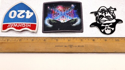 Lot 3 Retro Vintage Clothing Patches Highway 420 A Pirate & Lynyrd Skynyrd SALE! - Picture 4 of 6