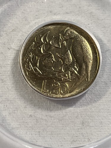 1975 San Marino 20 Lire Coin Graded MS 67 by ANACS FAO Issue - Picture 3 of 4