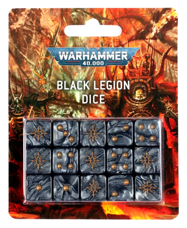 Набор кубиков из 40 тысяч Рыцарей Хаоса НОВЫЙ в коробке Warhammer 15x D6 16mm Traitor Titans