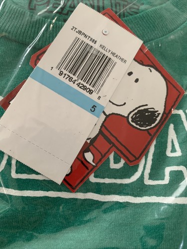 Peanuts Holiday Goals T Shirt Size Kids 5 - Picture 2 of 2