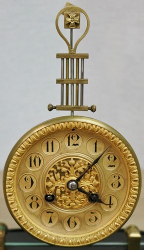 Antique French Mystery Swinging Pendulum Skeleton Mantle Clock Under Glass Dome - 第 8/12 張圖片