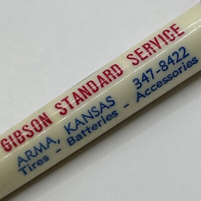 VTG Ballpoint Pen GIBSON STANDARD OIL SERVICE Arma Kansas