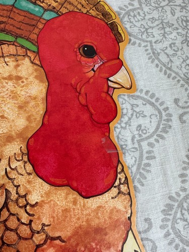 Pannocchie di mais vintage del Ringraziamento tacchino decorazione carta Smith Gobble - Foto 2 di 21