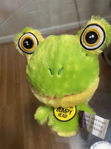 Multipet Pet Knobby Noggins 4 inch Frog big head tiny body dog toy big squeaker - Picture 2 of 4
