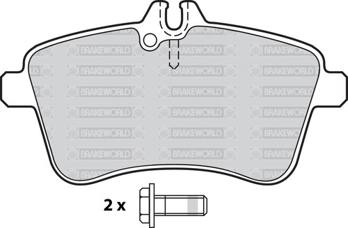 ALMOHADILLAS DISCOS DELANTEROS Y TRASEROS OEM MERCEDES-BENZ CLASE A180D (2.0TD) 2004-12 - Imagen 2 de 8