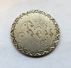 Love Token Over An 1853 Seated Liberty Quarter Dollar