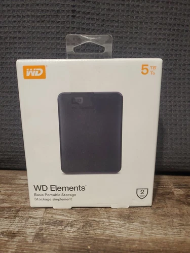 Brand new Western Digital Elements 5TB Storage Portable External Hard Disk Drive