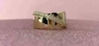 1.50 Ct Round Real Moissanite 14k Yellow Gold Plated Men's Engagement Band Ring