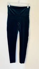 Spanx Velvet Green Emerald Leggings Size M/L Womens
