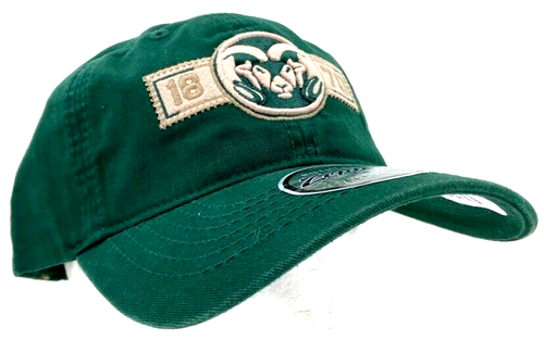 Casquette de baseball verte réglable neuve CSU Colorado State Rams Zephyr Slouch OS - Photo 1/8