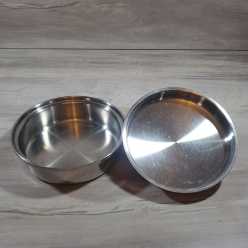 Vintage Amway Queen 18/8 Edelstahl mehrlagig 8 Zoll Brat Saute Pfanne Pfanne & Deckel - Bild 6 von 13