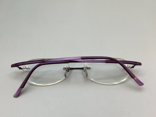 Silhouette Eyeglasses Frames 5416 40 6058 Titanium Purple Rimless 53-17-140 - Picture 10 of 11