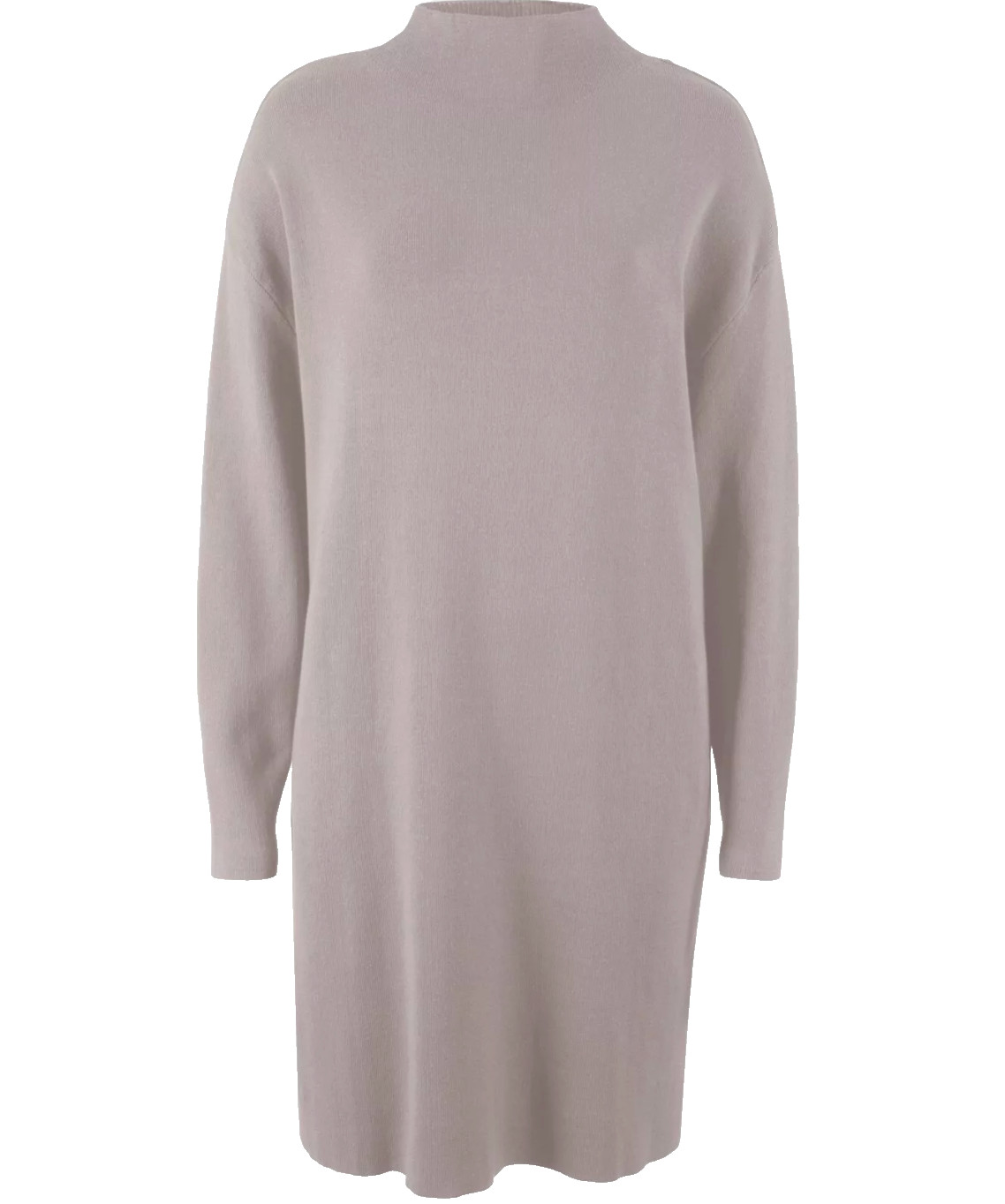 Damen Pullover Mini Kleid beige Long Pulli Stehkragen Winter Sweater 36-58 439