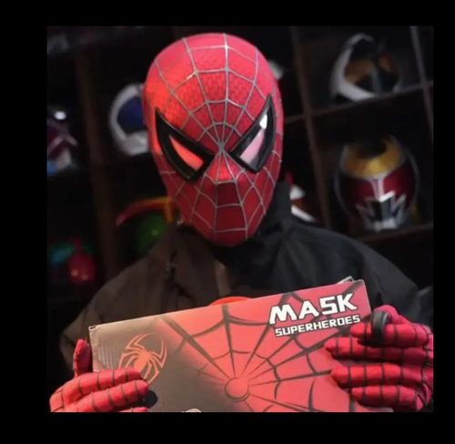 Toby Spider Man Mask with Luminous Eyes Remote Control M with Sound US Seller - Picture 2 of 5