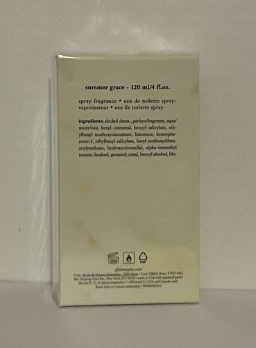 Philosophy Summer Grace Eau de toilette spray 4 fl oz NEWLY RELEASED SCENT - Picture 4 of 7