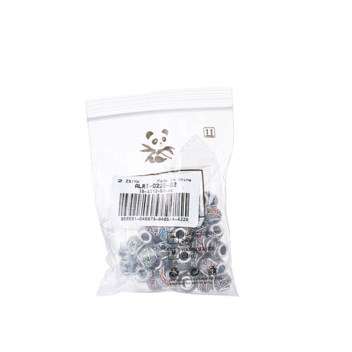 50 Stck. Tibetische Legierung Strass Europäische Perlen Großes Loch Fass Charms 10 ~ 11x9mm - Bild 9 von 10