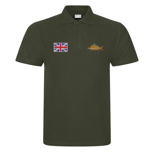 Carp Fishing Clothing Premium Embroidered Polo Shirt - Picture 4 of 4