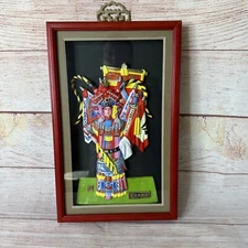 Mu Guiying Asian Female Kung Fu Warrior 3D Shadow Box Wall Art DaomaDan Yang