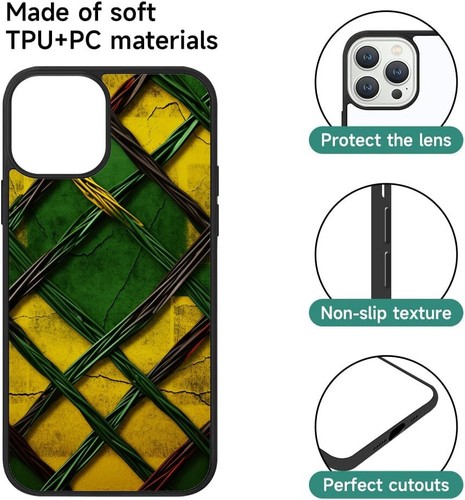 Jamaican Flag banner Protective Case For iPhone 11 12 13 14 15 Plus Pro Max - Picture 14 of 25