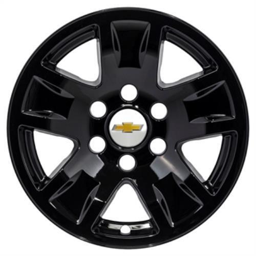 2014-2019 Chevrolet Silverado 1500 # 7565-GB 17" Gloss Black Wheel Skins SET/4 - Bild 5 von 8