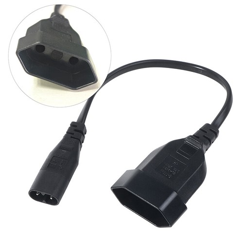 IEC320 C8 Male To Europe Schoko CEE7/16 Outlet Socket Power Extension Cable _co - Afbeelding 10 van 12