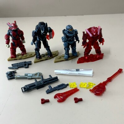 #ad 4pcs Halo Mega Bloks Infinite Banished Phantom Esharum Spartan Griffin Brute Toy $18.50