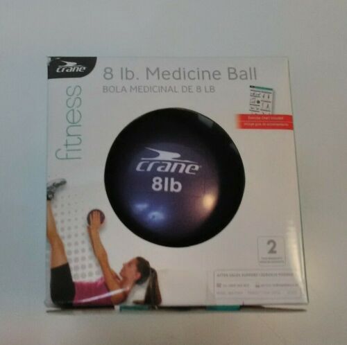 Crane Exercise Fitness 8 lb Medicine Ball Purple NEW - Picture 4 of 4