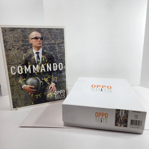 Oppo Suits Herren Commando Größe 52 Camouflage: Hose, Anzug Mantel & Krawatte Neu mit Karton - Bild 1 von 12