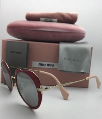 MIU MIU Round Heart Sunglasses Red SMU 54R MIU MIU SMU 54R Heart Sunglasses in Fire Engine Red | eBay main image 4