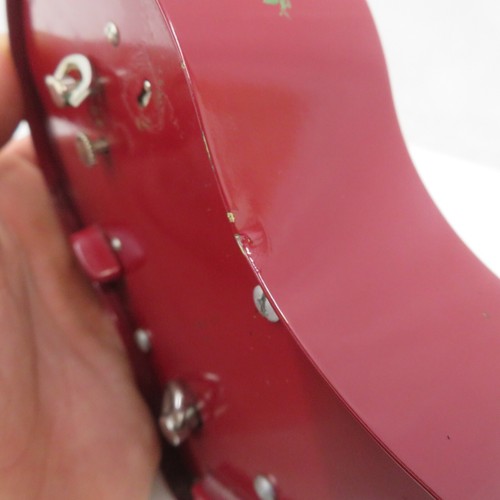 Sveglia musicale vintage LeCoultre Petite Neuchateloise Jaeger quarzo rosso - Foto 21 di 24