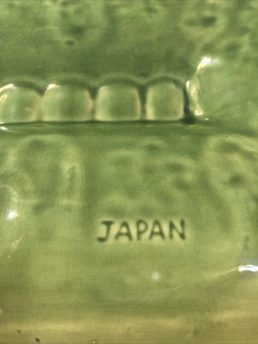 Vintage ashtray from 70 or 80s made in Japan green (10 1/2 X 6 1/2) - Picture 4 of 8
