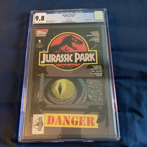 CGC 9.8 Jurassic Park 1 Topps Comics Dave Cockrum variante copertina 1993 libro raro!!