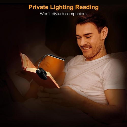 Rechargeable Book Light for Reading in Bed with 19 LED &Memory Function-Eye Cari - Picture 7 of 8