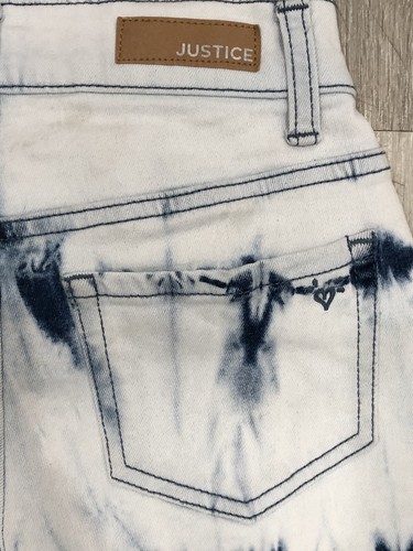 JUSTICE Girls Size 7  Mini Mom Bleach Jean - Picture 6 of 8