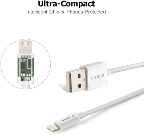 G-Cord Apple MFI Certified Short Lightning to USB Charging and Sync Cable (5 Pac - Picture 4 of 12