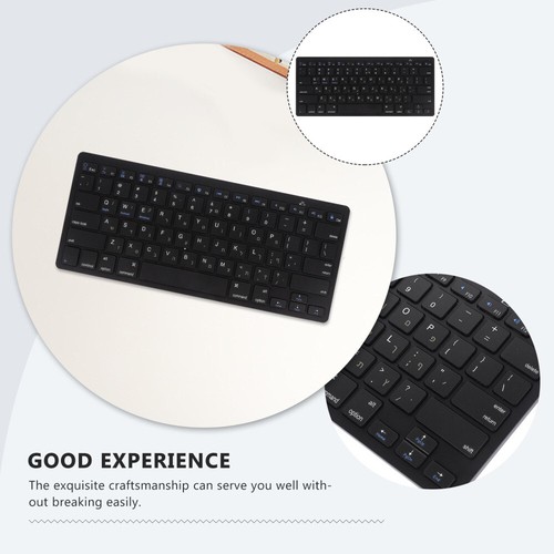 3 Pieces Hebräische Tastatur Multi Device Keyboard Funk Büro Kabeltastatur - Bild 11 von 12