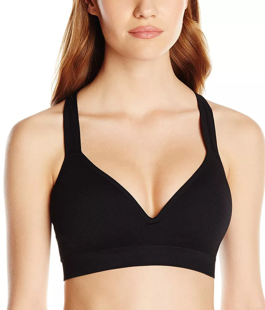 Jockey Black Molded Cup Seamless Sports Bra WOMEN'S SIZE MEDIUM ZP