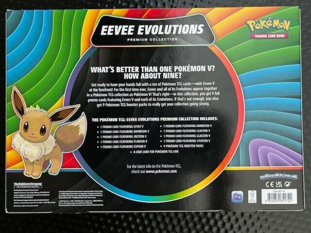 Nintendo Pokemon TCG Eevee Evolution Vmax Premium Collection Card Game -  Set of 820650851308