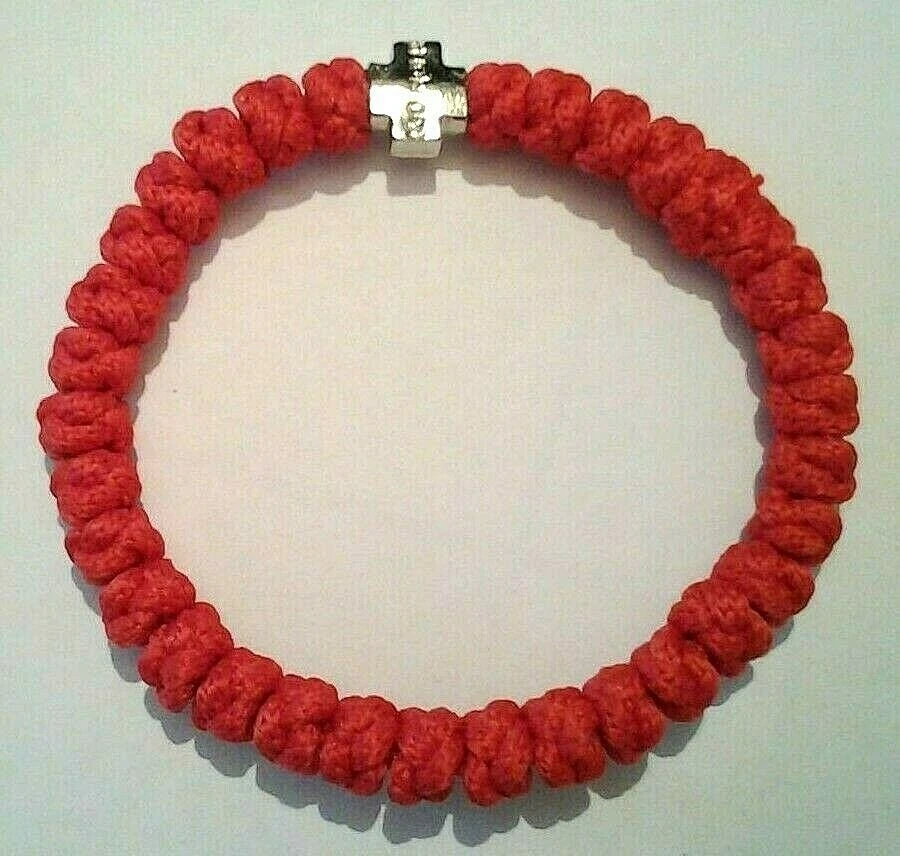 SERBIA SERBIAN ORTHODOX CHURCH KNOT BRACELET RED CRVENA BROJANICA