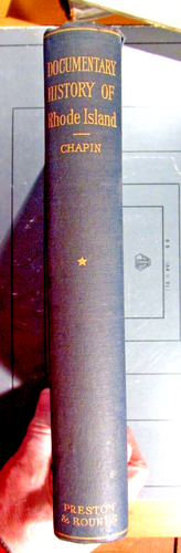 Documentary History Of Rhode Island Howard M Chapin Limited Edition 1916 - Picture 3 of 8