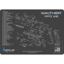  For Walther PPQ MOD 2 M2 Armorers Cleaning Bench Mat Cerus Gear Made In USA 
