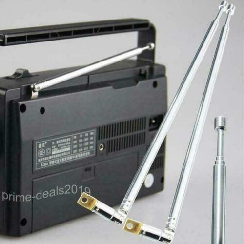 10x Teleskop Antenne FM UKW DAB Radio TV 5-Segment Teleskopantenne 11-32cm NEU - Bild 5 von 9